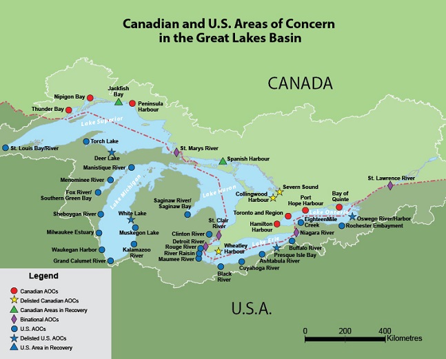 Areas Of Concern Detroit River Canadian Cleanup